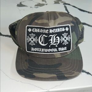 Chrome Hearts Camouflage Trucker Cap